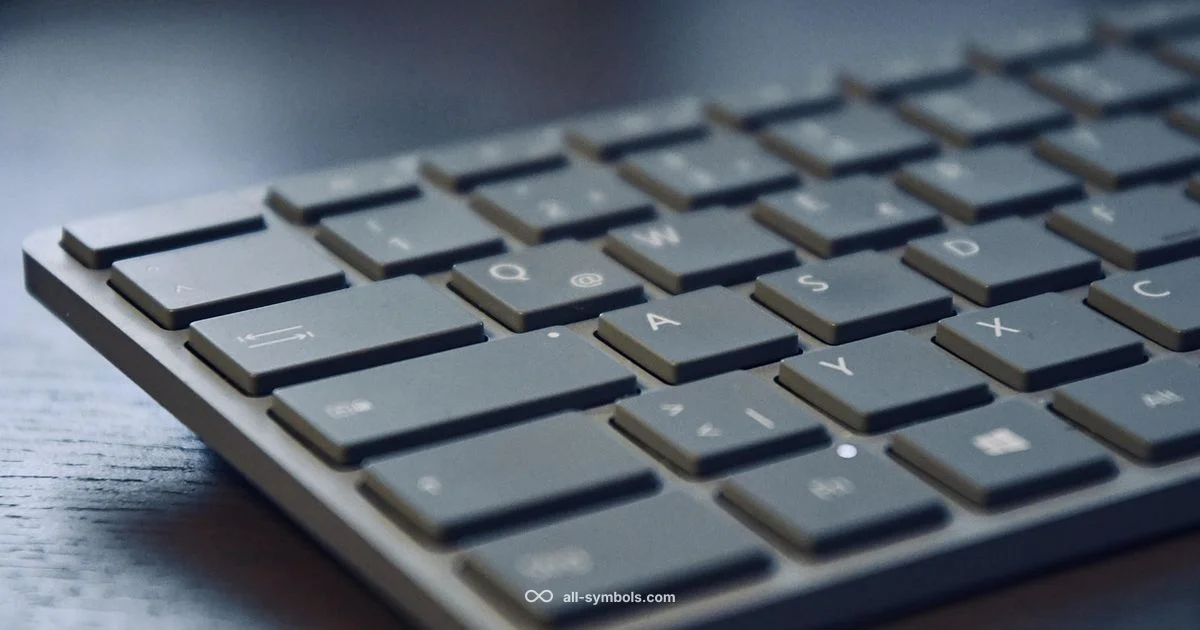 Division Symbol Keyboard - All Symbols