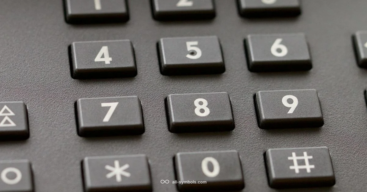 Pound Symbol on Phones - All Symbols