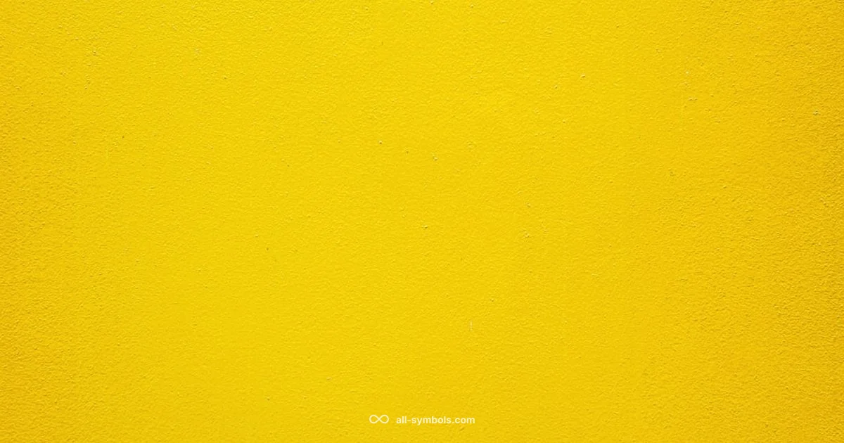 Yellow Symbolism - All Symbols