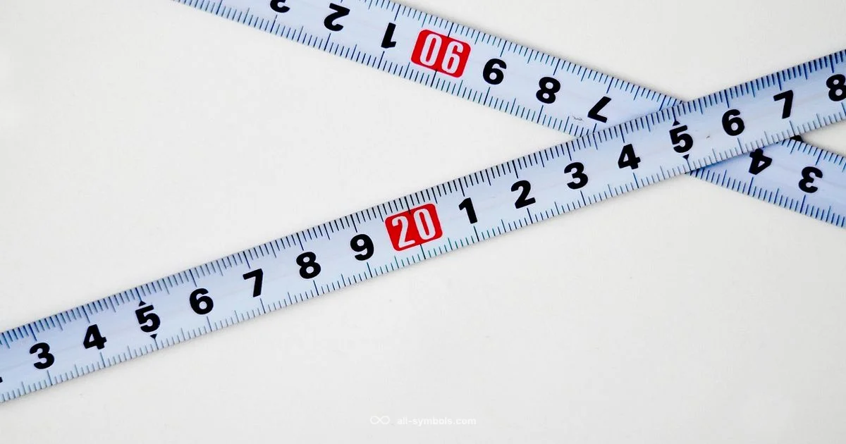 Inch and CM Symbols - All Symbols