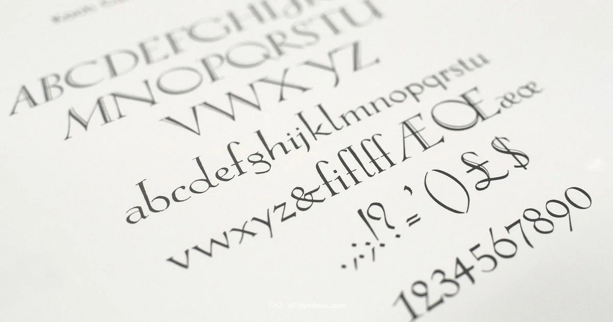 Symbol Fonts Guide - All Symbols