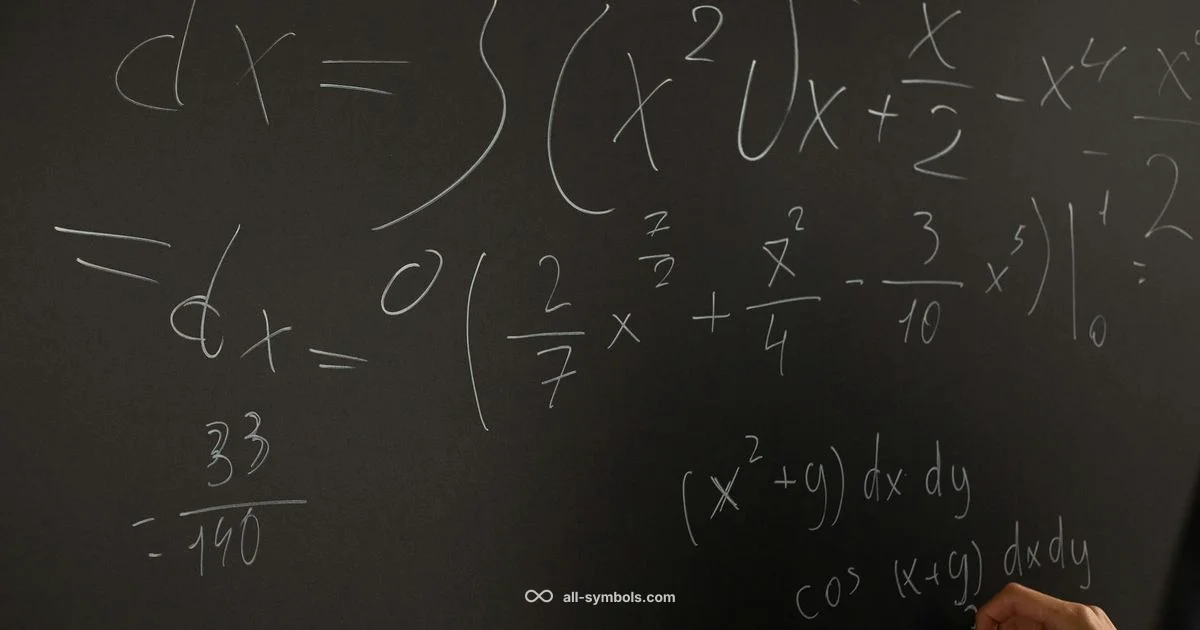 Number Symbols Overview - All Symbols