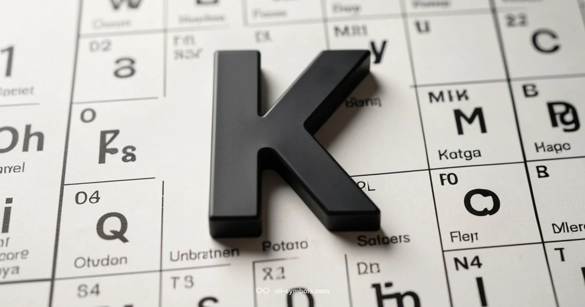 Potassium Symbol - All Symbols