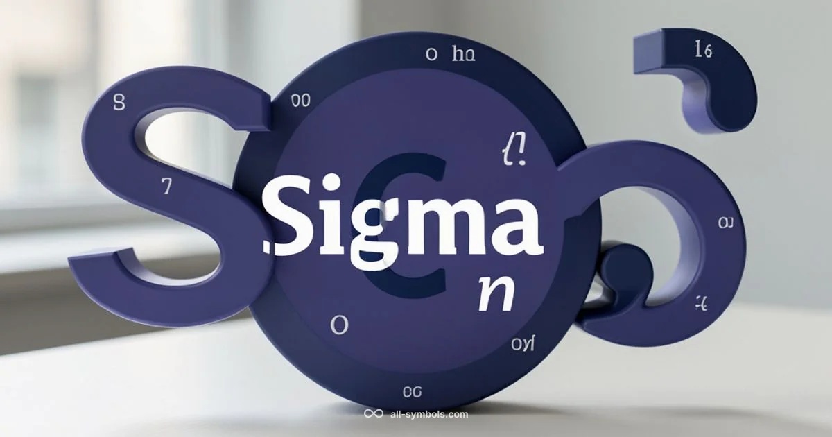Sigma Notation - All Symbols