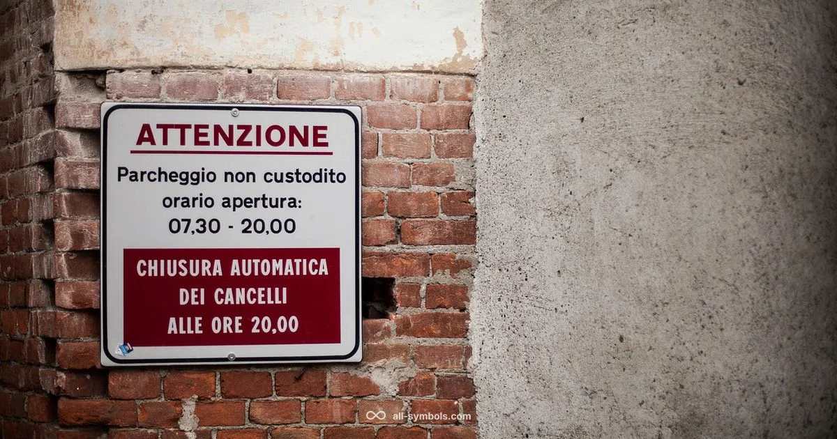 Symbol Warning Guide - All Symbols