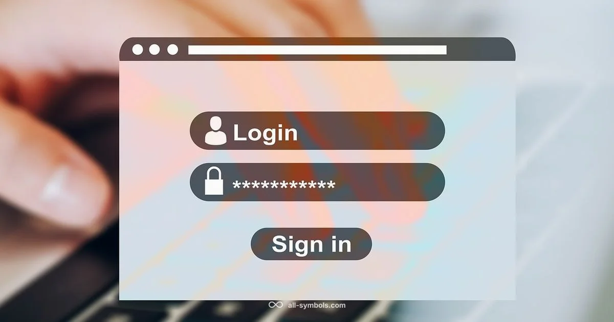 Sign-in in Word Sign-in in Word - All Symbols