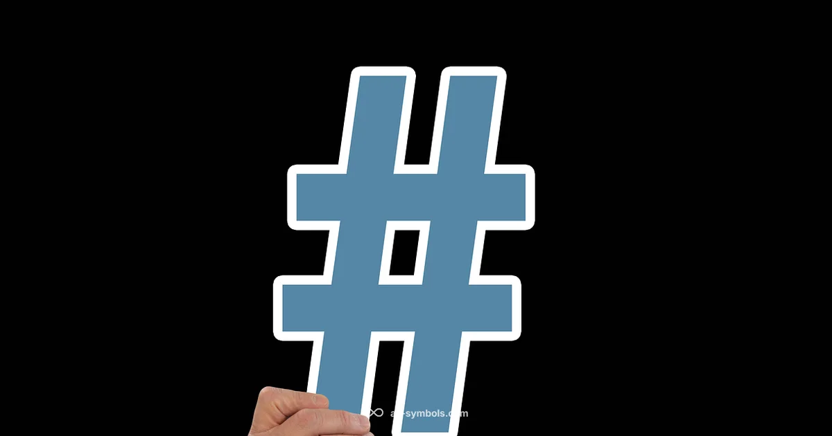 Hashtag Symbols Hashtag Symbols - All Symbols