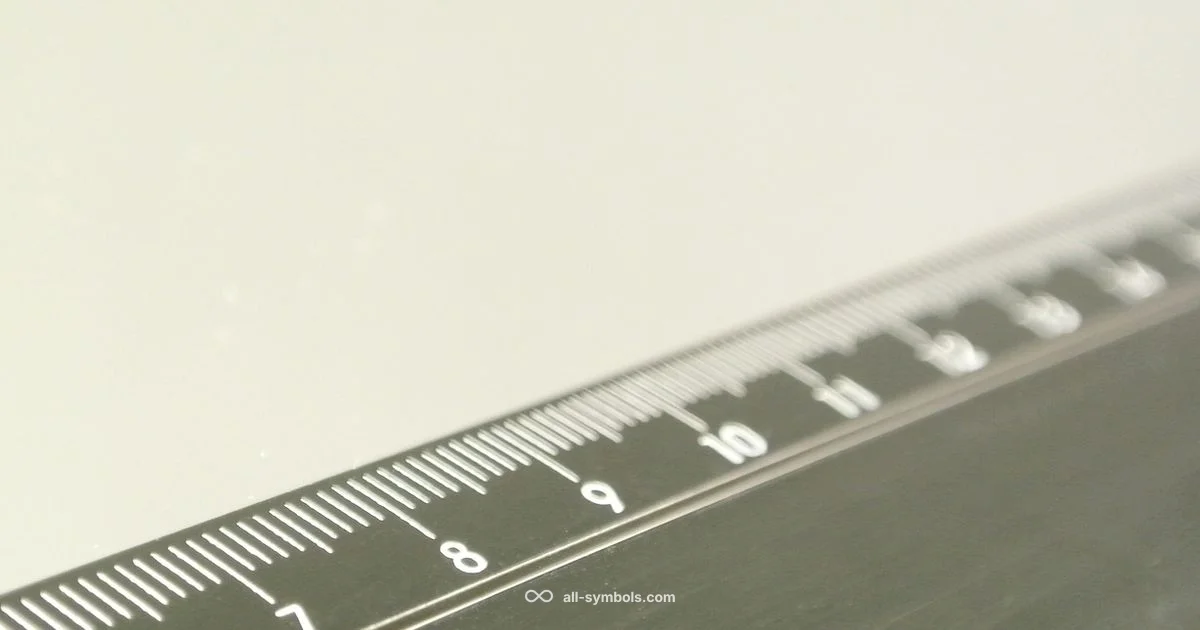 Inches Symbol Guide - All Symbols