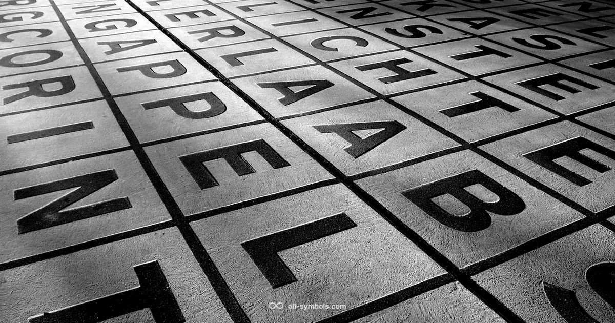 Text Symbol Overview - All Symbols