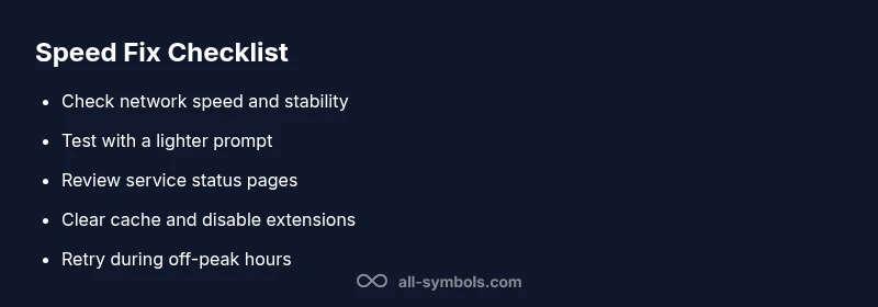 Checklist for speeding up Character AI