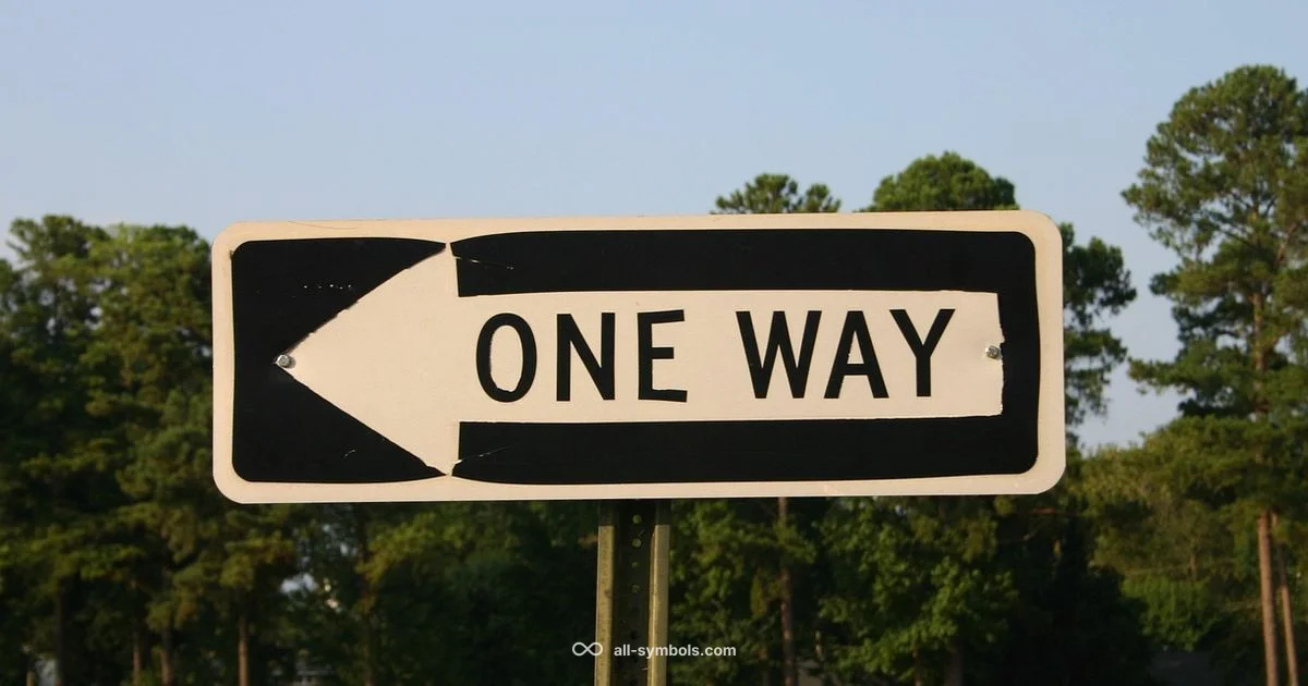 Arrow Symbols Glyphs - All Symbols