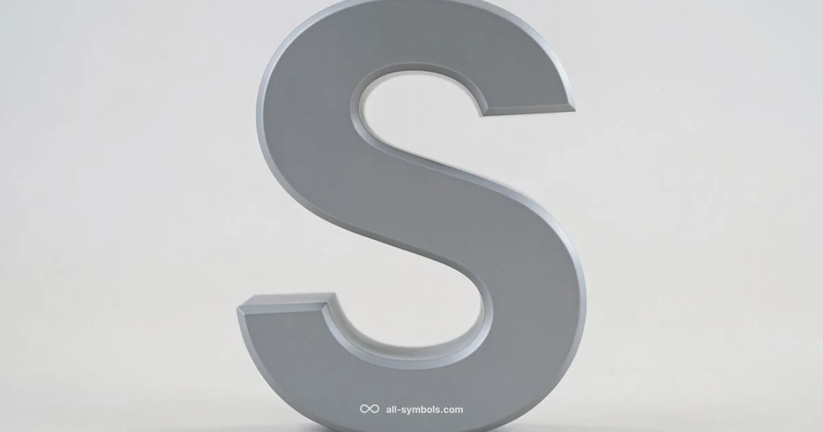 S Sign Meaning - All Symbols