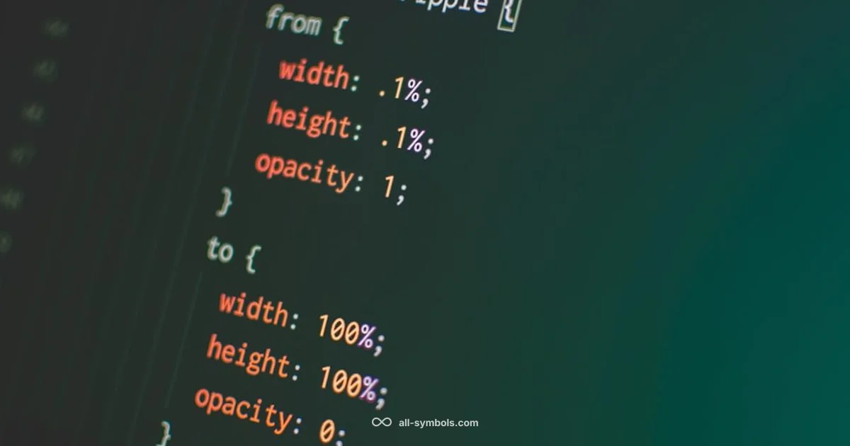 Curly Bracket Guide - All Symbols