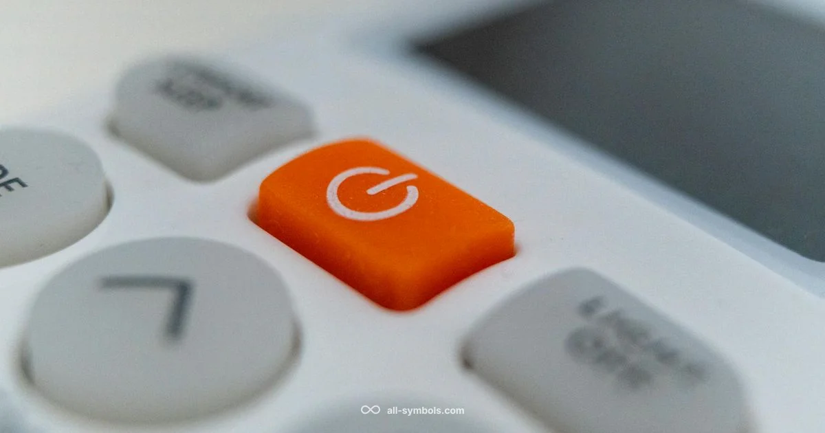 Power On Symbol - All Symbols