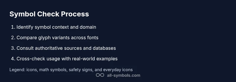 Process diagram for checking symbol meaning