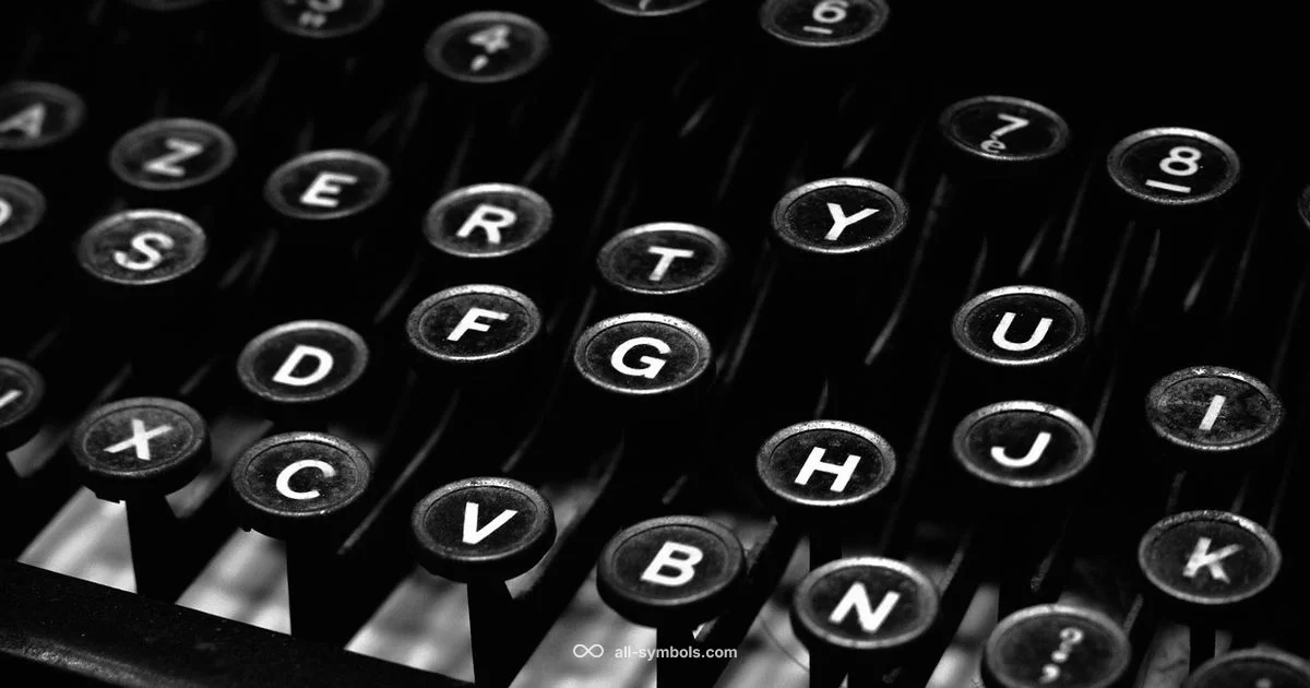 Symbols on Keyboard - All Symbols