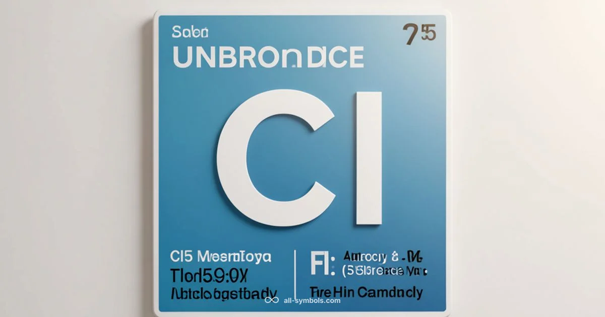 Cl Symbol Guide - All Symbols