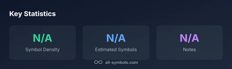 Statistics about symbol counting in text (illustrative)