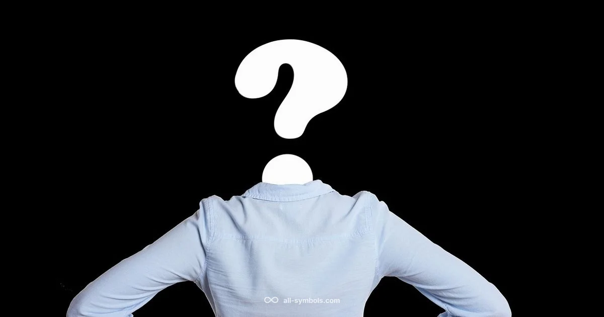 What Question Symbol - All Symbols