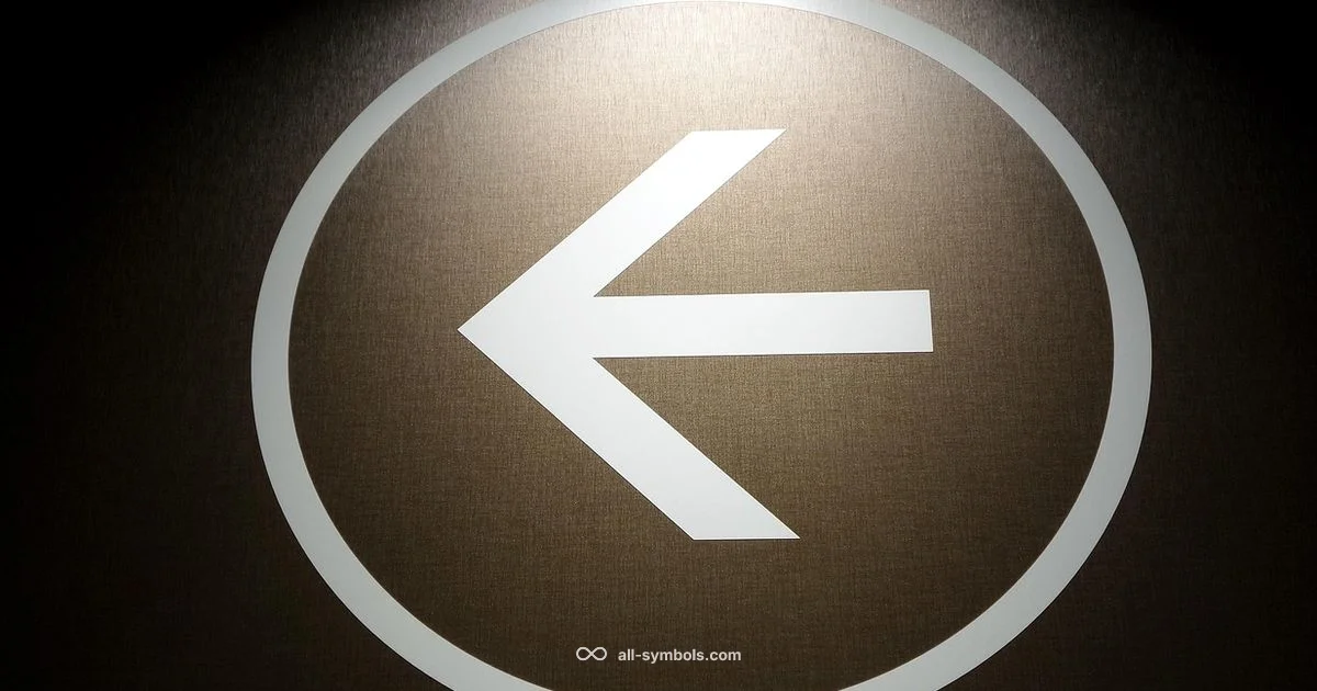 Arrow Right Symbol - All Symbols