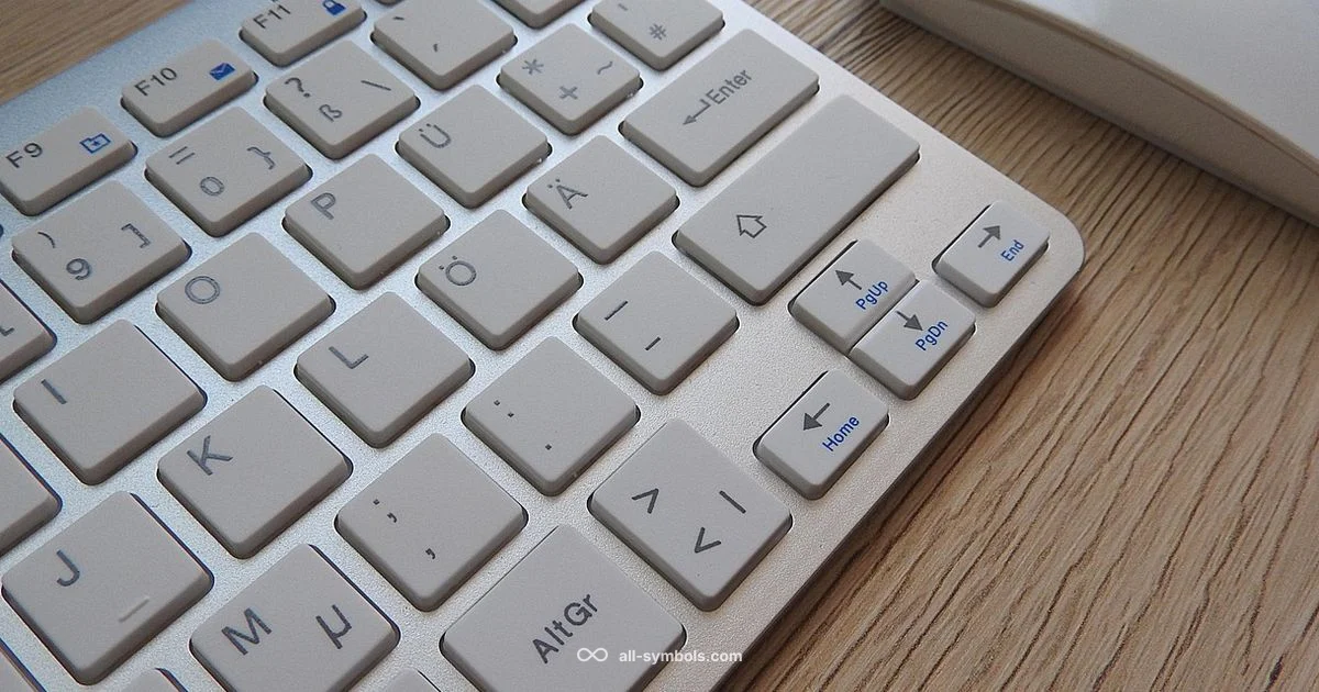 Copyright Symbol Keys - All Symbols