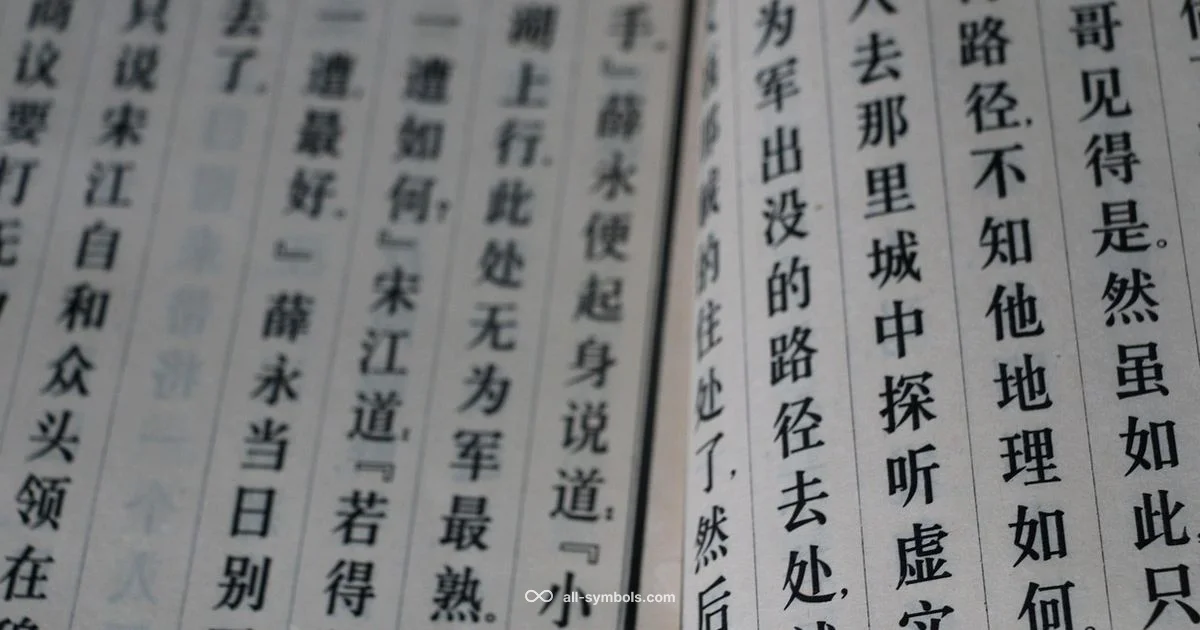 Chinese Symbols Snapshot - All Symbols