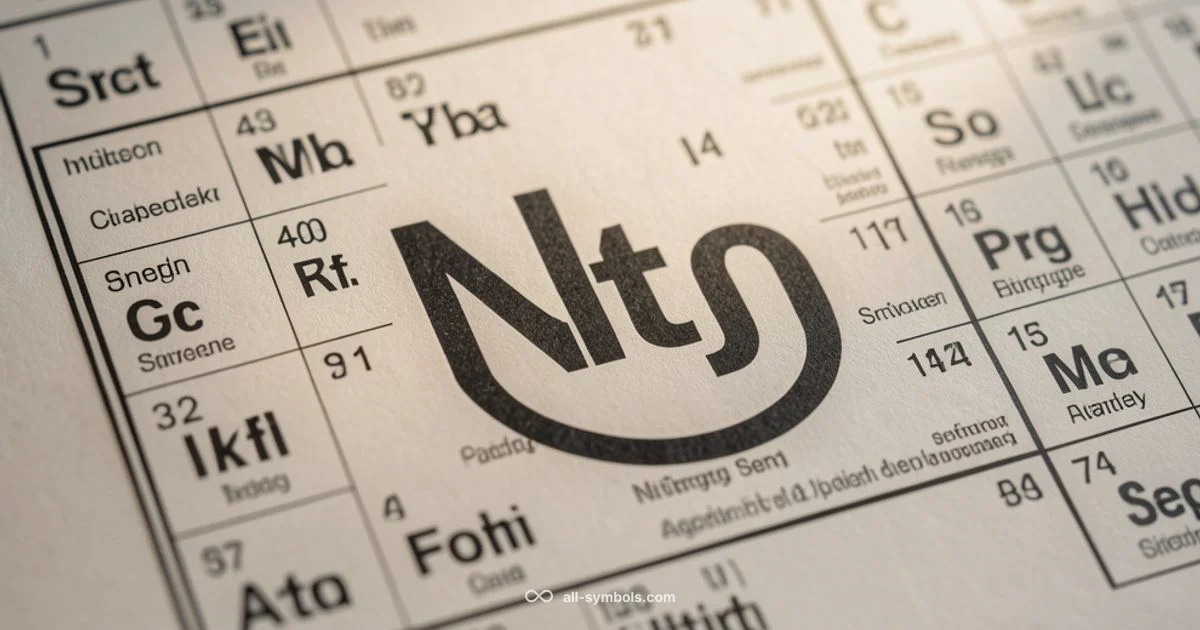 Nitrogen Symbol Overview - All Symbols