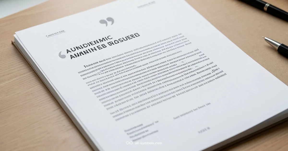 Quotation Marks Guide - All Symbols