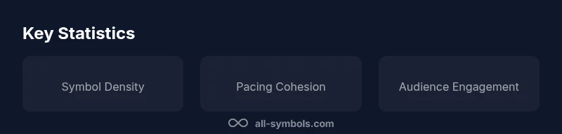 Infographic showing key statistics about symbol meanings in media