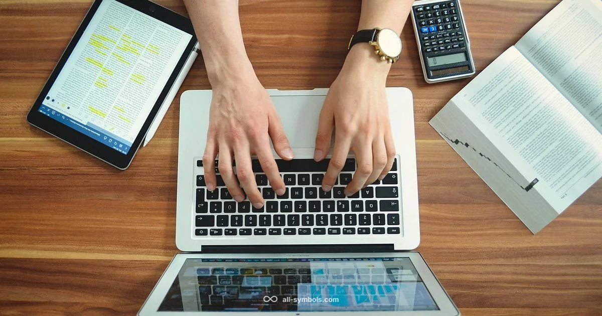 Symbols Text Guide - All Symbols