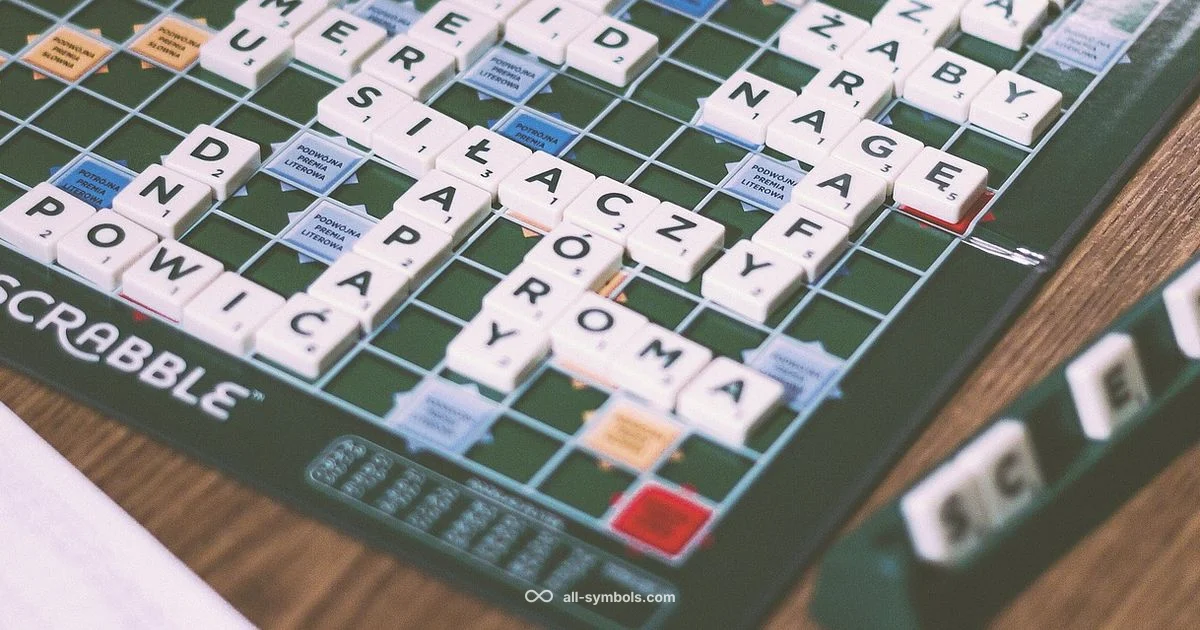 Symbols in Scrabble - All Symbols