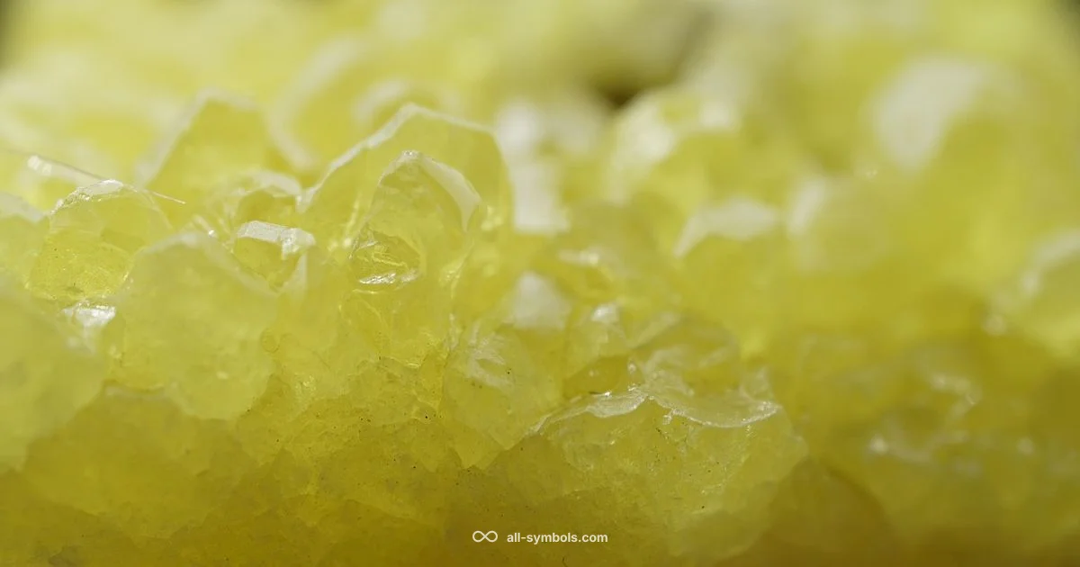 Sulfur Symbol S - All Symbols