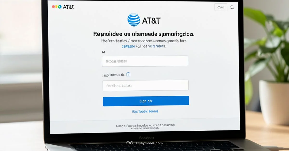 AT&T Sign-In Guide - All Symbols