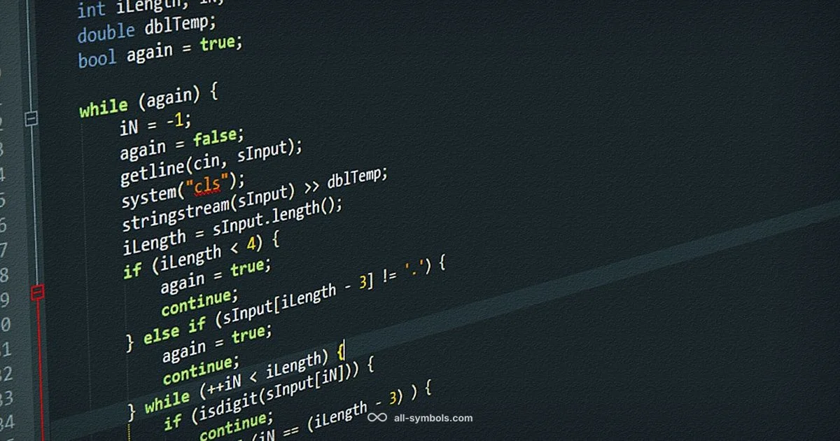 Unexpected Symbol Near - All Symbols