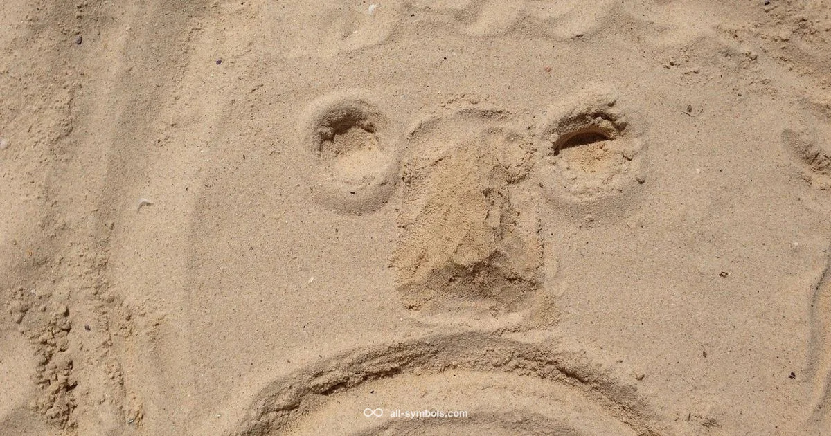 Sad Emoticon in Dialogue - All Symbols