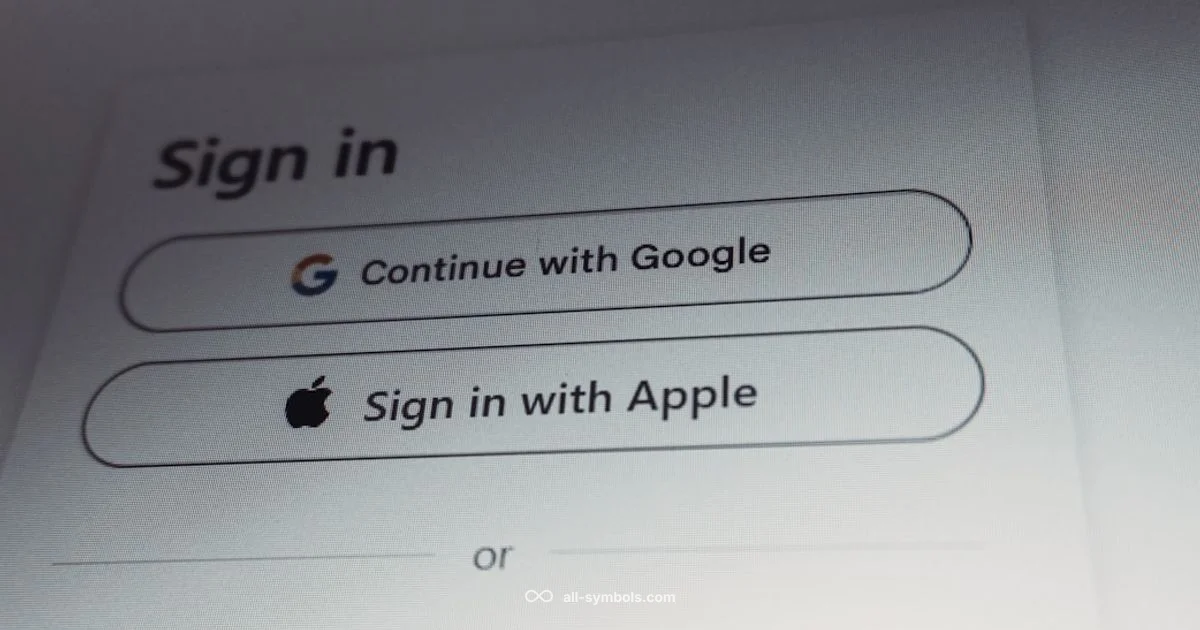Google Sign Out Guide - All Symbols
