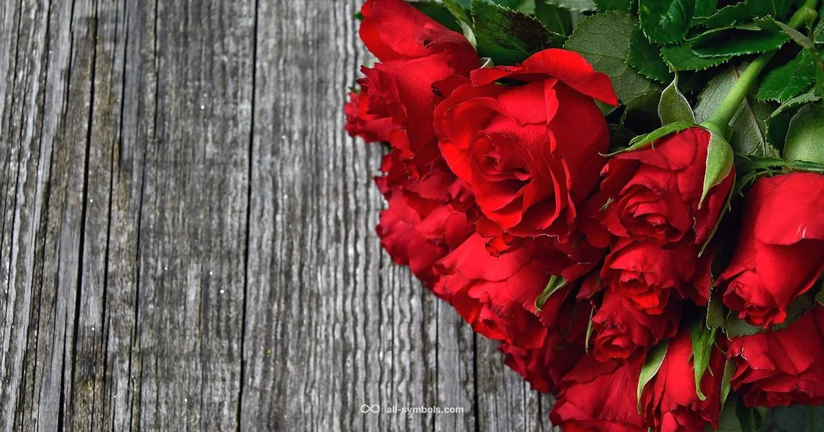 Red Rose Symbol - All Symbols